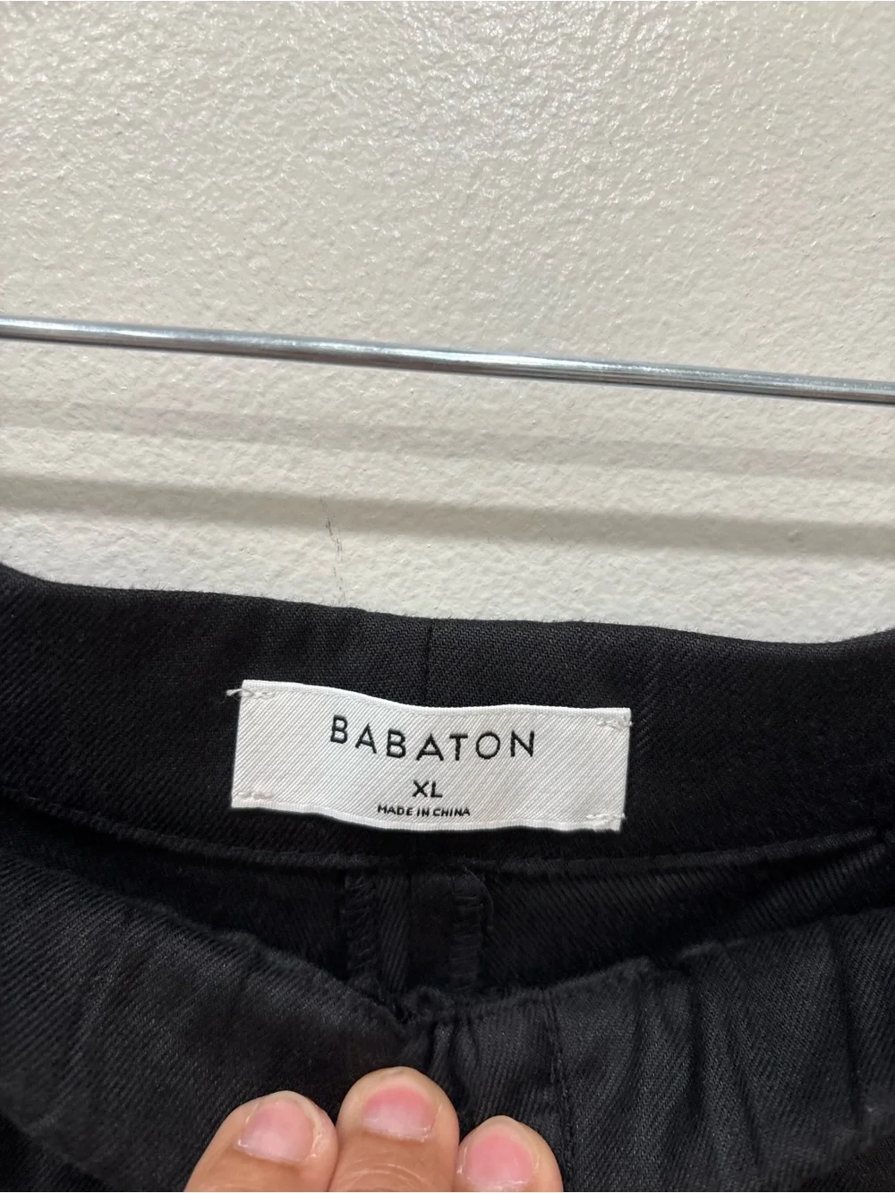Babaton Linen Blend Jogger Black Pockets Pants Women’s Size XL